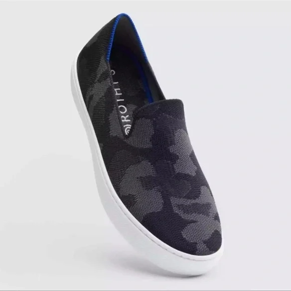 Rothy’s Women’s Slip On Sneaker- Black Camo - Picture 3 of 11